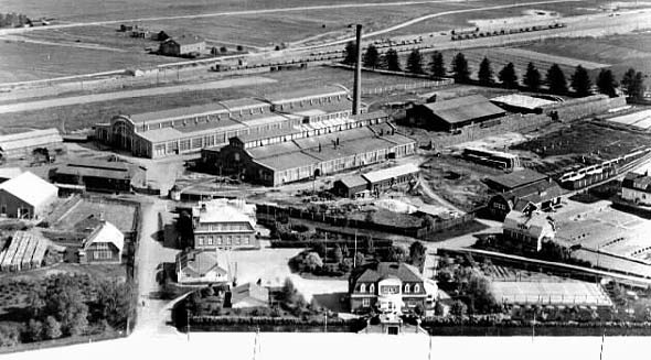 Lokomon tehdasaluetta 1930-luvulla