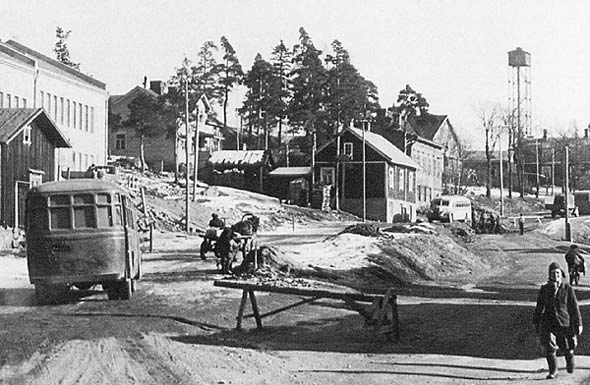 Takran linjuri Pispalan valtatiell 1948