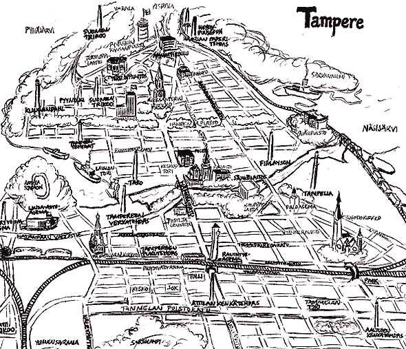 Tampereen tehtaat 1950-luvulla