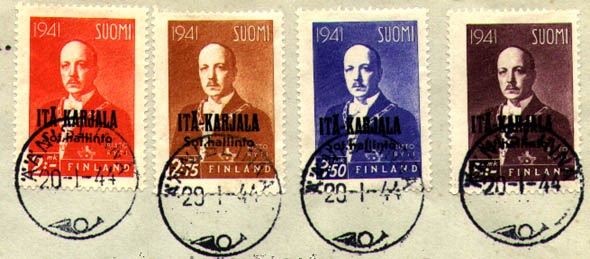 Kirjekuori, jossa eriarvoisia postimerkkej
